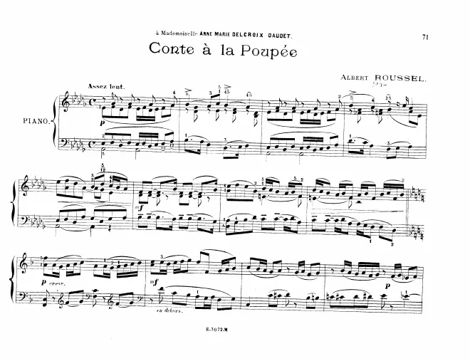 First page of Conte à la poupée