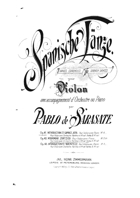 First page of Introduction et Caprice Jota