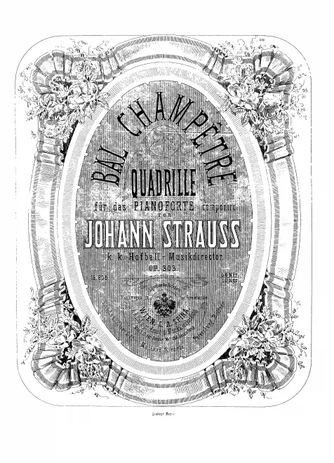 First page of Bal champêtre, Quadrille