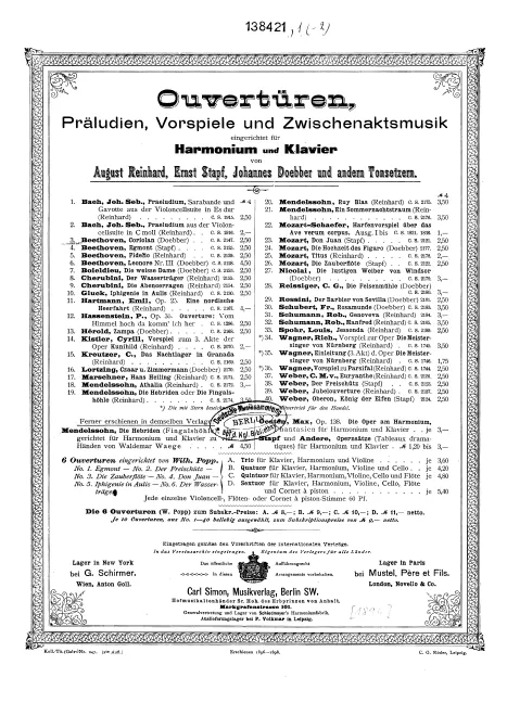 First page of Coriolanus Overture