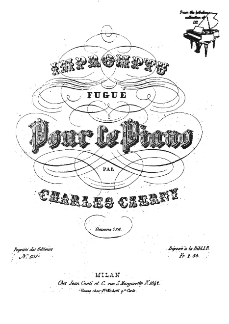 First page of Impromptu Fugué, Op.776