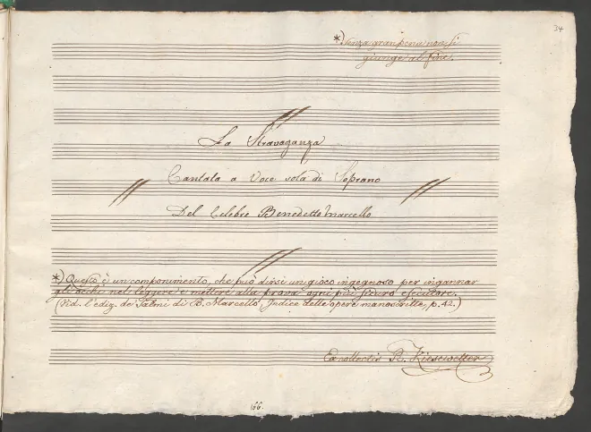First page of Senza gran pena