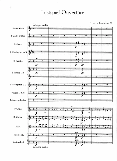 First page of Eine Lustspielouvertüre