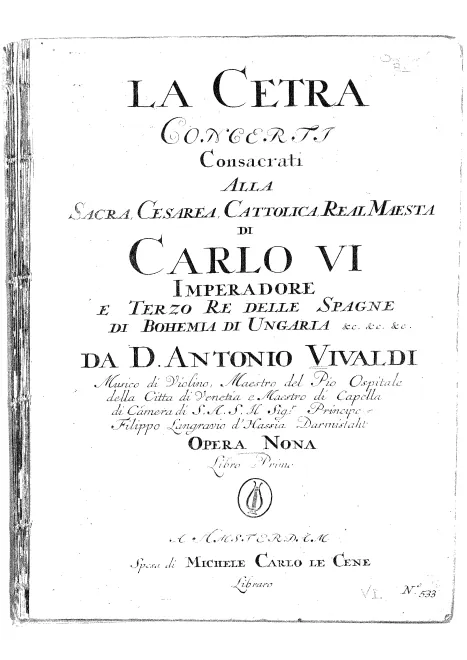 First page of La Cetra