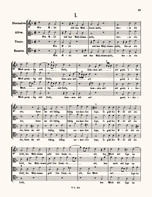 First page of Ejn Esel und das Nußbaum holtz