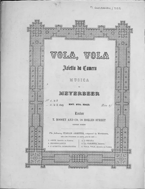 First page of Vola, vola