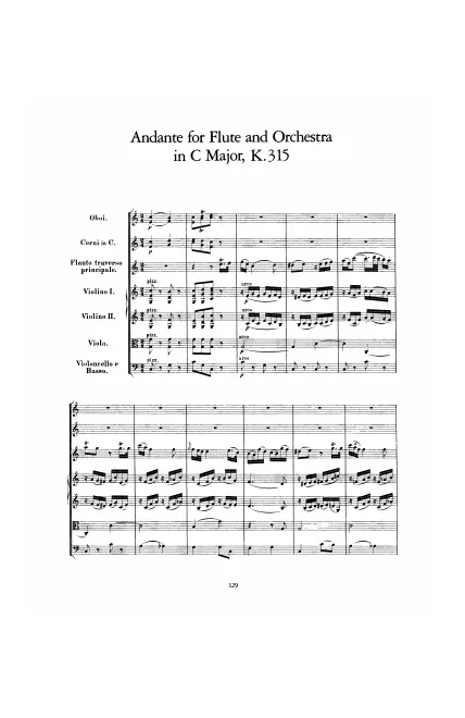 First page of Andante