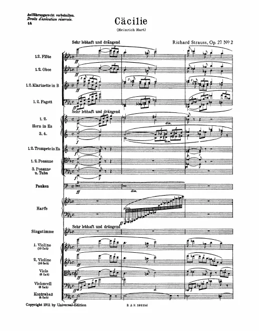 First page of 4 Lieder