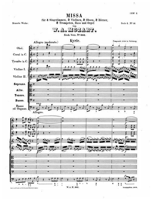 First page of Mass