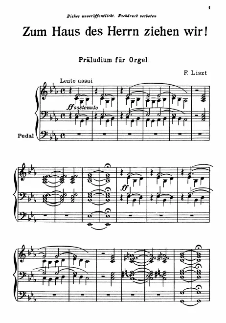 First page of In domum Domini ibimus