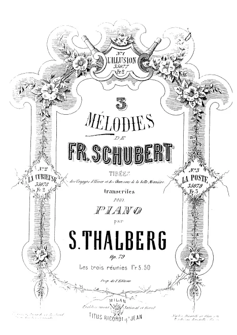 First page of 3 Mélodies de Franz Schubert