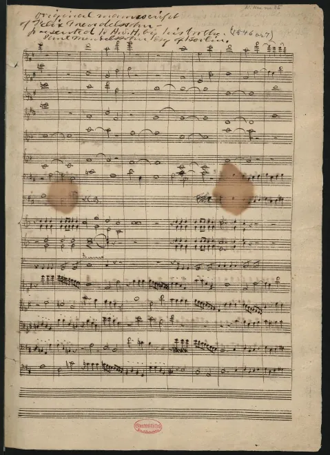 First page of String Symphony No.8 in D major