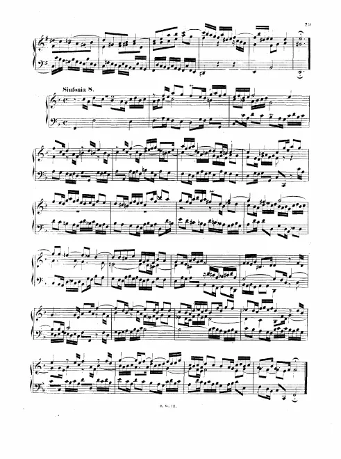 First page of Sinfonia in F major
