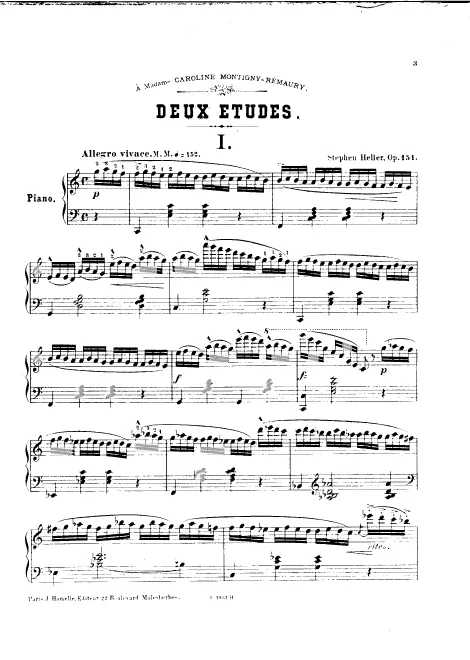 First page of 2 Etudes