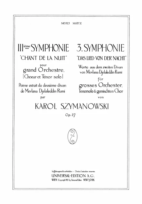 First page of Symphony No.3