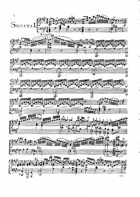 First page of Piano Trio in A major
