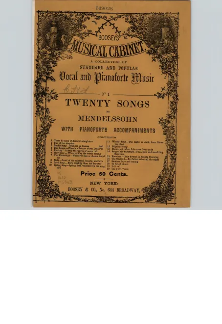 First page of 20 Songs