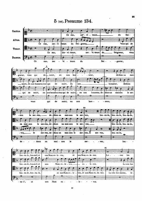 First page of Or sus, serviteurs du Seigneur