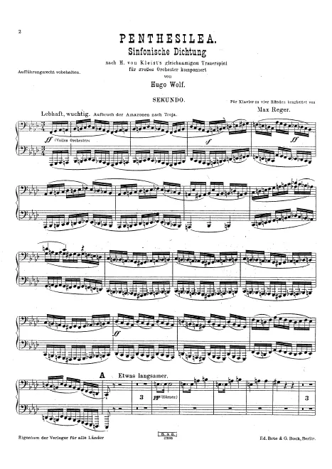 First page of Penthesilea