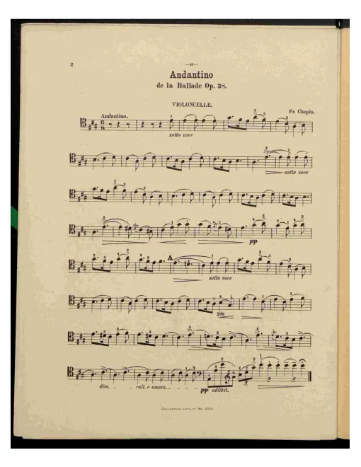First page of Ballade No.2