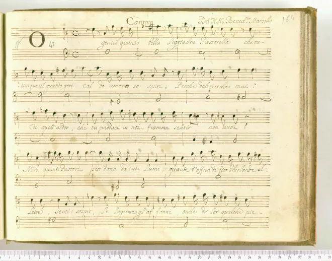 First page of O gentil quanto bella leggiadra pastorella