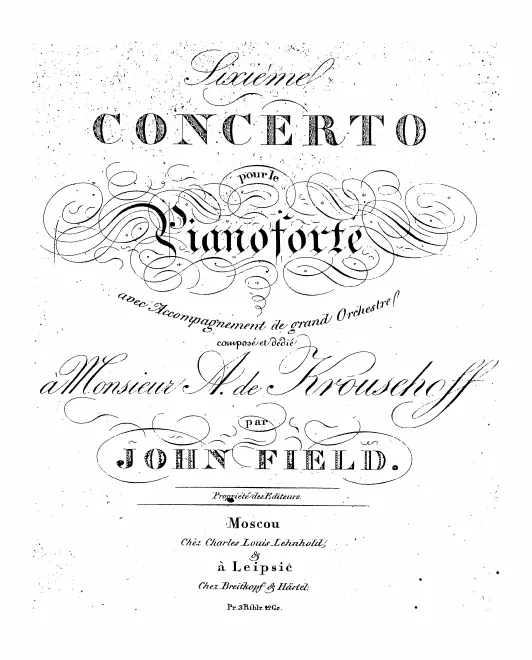 First page of Piano Concerto No.6
