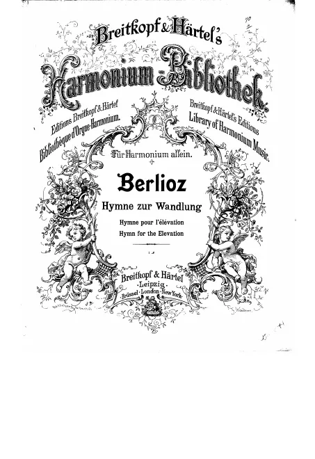 First page of Hymne pour l’élévation
