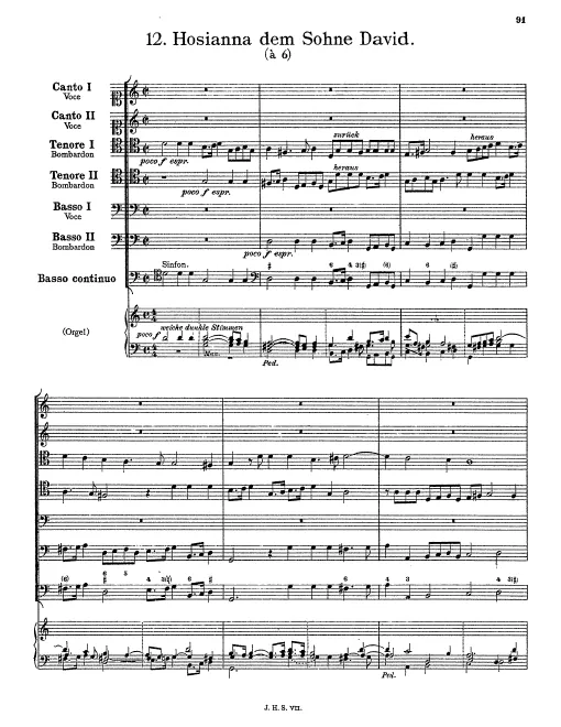 First page of Hosianna dem Sohne David