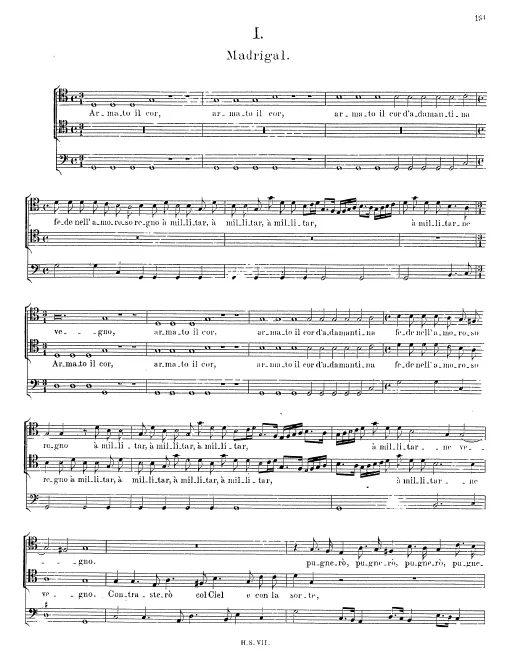 First page of Armato il cor d’adamantina fede