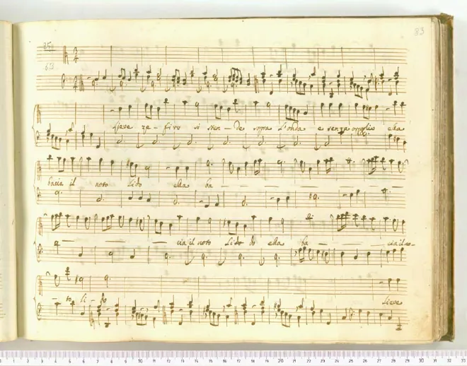 First page of Lieve zefiro si stende