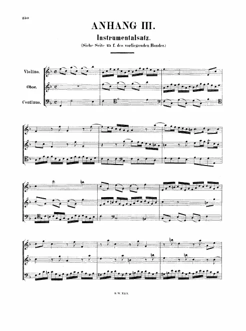 First page of Trio Sonata