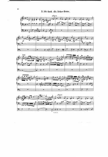 First page of Ich dank dir, lieber Herre