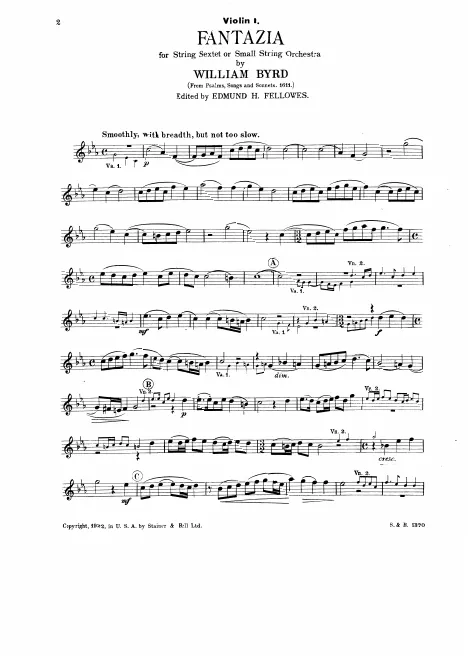 First page of Fantasia a 6