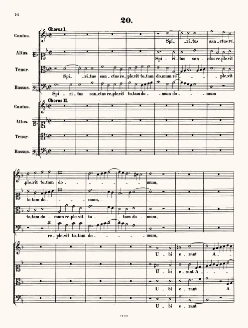 First page of Spiritus sanctus replevit