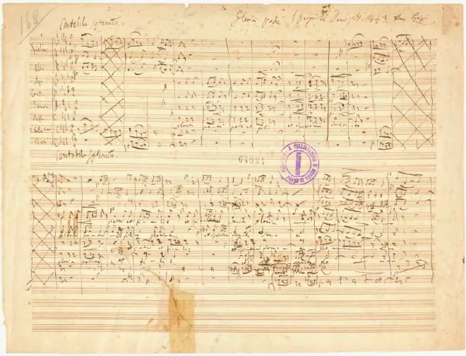 First page of Gloria Patri