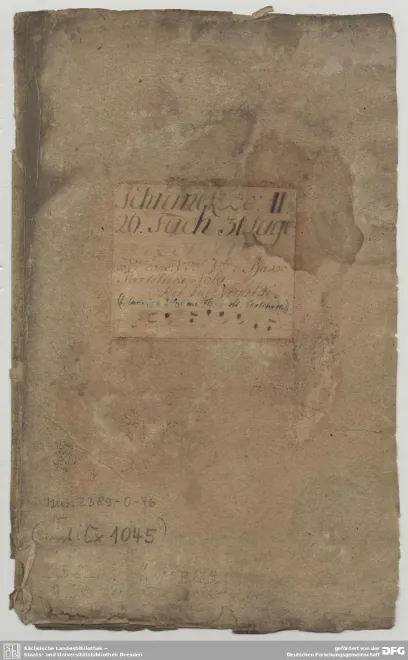 First page of Violin Concerto in D minor