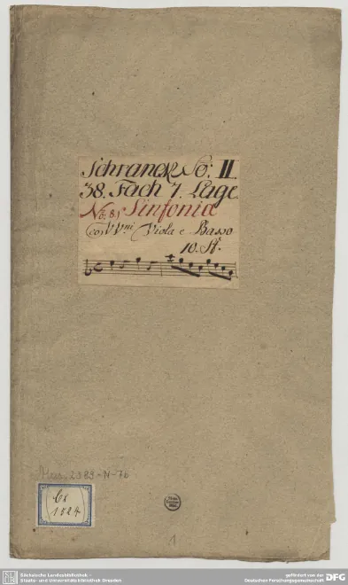 First page of Sinfonia in C major