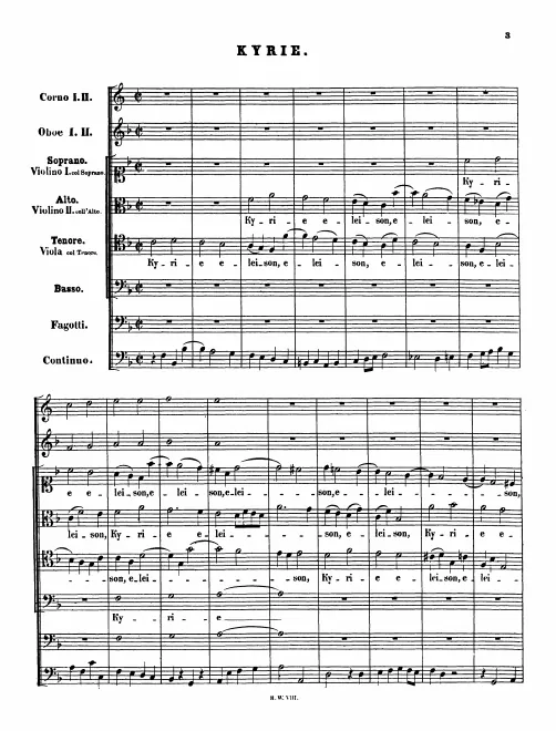 First page of Missa