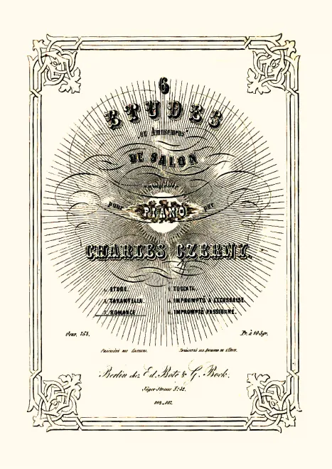 First page of 6 Études de salon