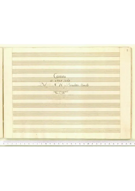 First page of Legato da un bel crin