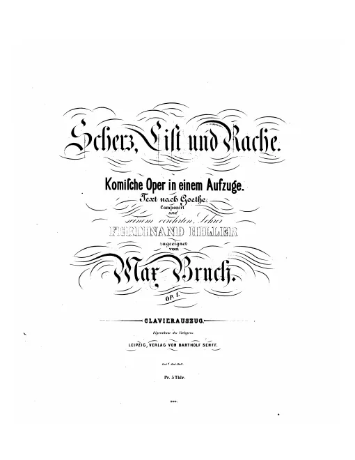 First page of Scherz, List und Rache