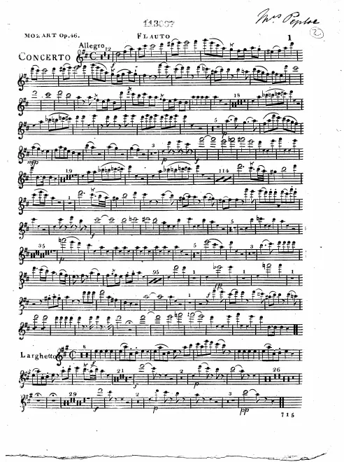 First page of Piano Concerto No.26