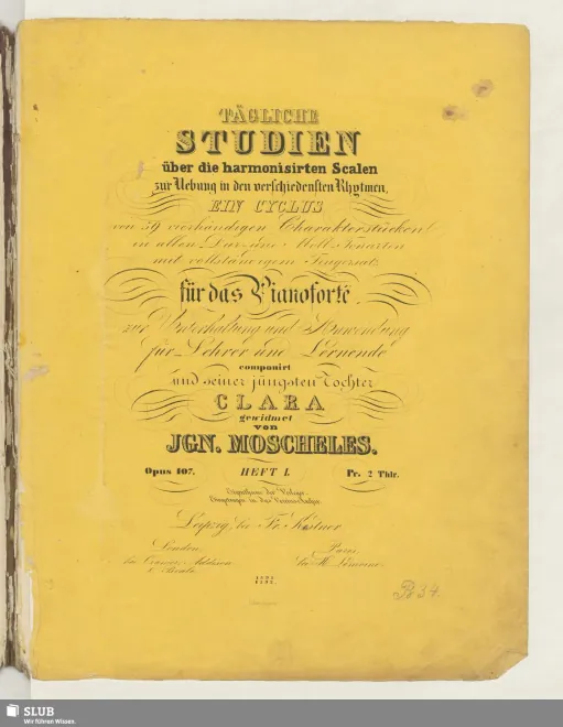 First page of Tägliche Studien