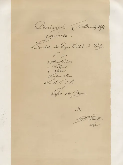 First page of Bereitet die Wege, bereitet die Bahn