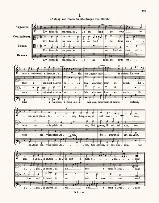 First page of Du fond de ma pensée