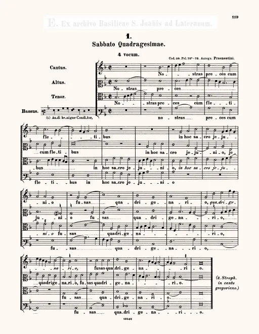 First page of Audi benigne Conditor
