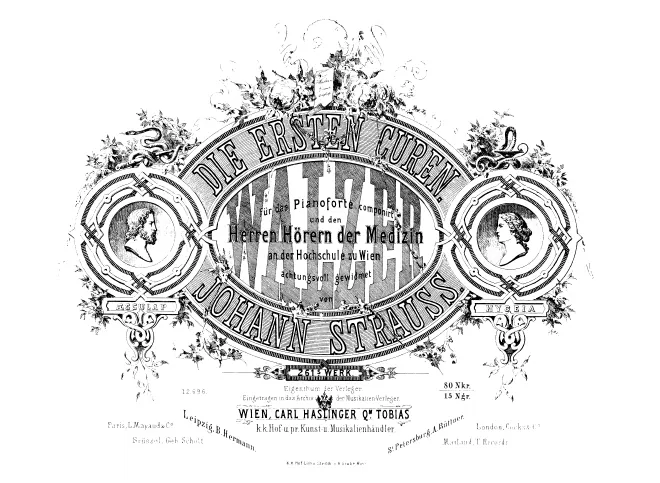 First page of Die ersten Curen Walzer