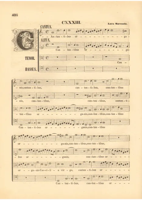 First page of Cantantibus organis