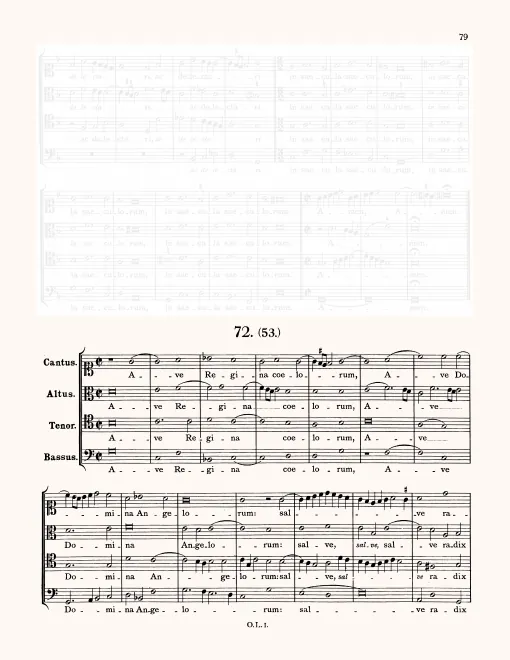 First page of Ave Regina caelorum