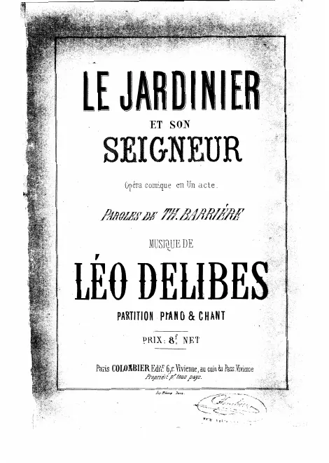 First page of Le jardinier et son seigneur